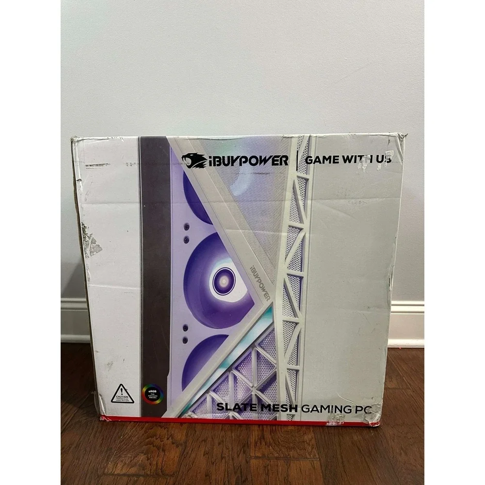 iBUYPOWER SWA7R6601 Slate 9 Mesh Gaming Case - White - MSRP $1,749.99‎
